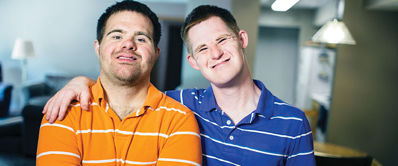 Picture of Justin and Jerus smiling embracing