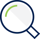 Manage icon - magnifying glass